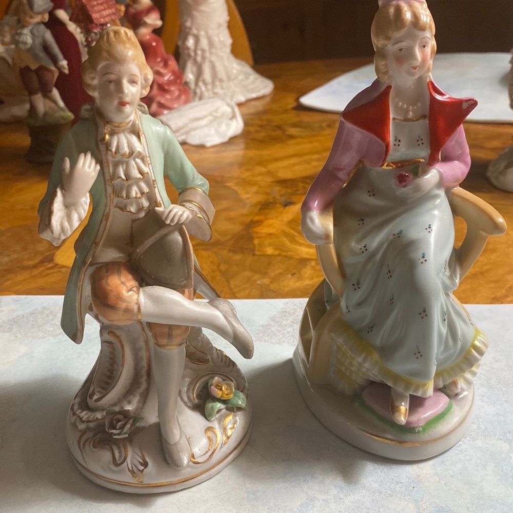 Awesome design vintage style 2 piece bundle statue